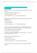 Texas Food safety Managers Test&vert;Questions With Correct Answers&vert;Verified