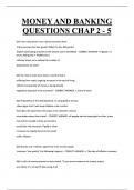 MONEY AND BANKING  QUESTIONS CHAP 2 - 5  Q2&rpar; 