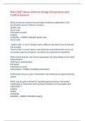 WGU D487 Secure Software Design 58 Questions with Verified Answers&comma;100&percnt;CORRECT