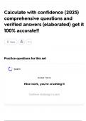 Calculate with confidence &lpar;2025&rpar; comprehensive questions and verified answers &lpar;elaborated&rpar; get it 100&percnt; accurate&excl;&excl;