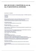 BIO 182 EXAM 1 CHAPTERS 45&comma; 43&comma; 44&comma; 46&comma; 47 QUESTIONS & ANSWERS