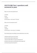 OCCTH 585 Test 1 questions well answered to pass