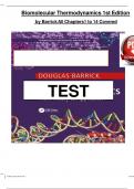 Solutions Manual Biomolecular Thermodynamics From Theory to Application Foundations of Biochemistry and Biophysics 1st Edition Barrick All 1-13 Chapters Covered Newest Instant Download