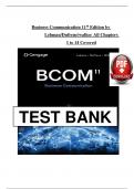 Solutions Manual for BCOM 11th Edition by Carol M&period; Lehman All Chapters 1-14 Covered