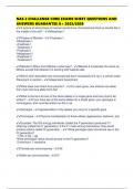 NAS 2 CHALLENGE CORE EXAMS SHEET QUESTIONS AND ANSWERS GUARANTEE A&plus; 2025&sol;2026