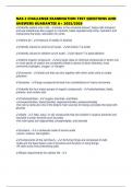 NAS 2 CHALLENGE EXAMINATION TEST QUESTIONS AND ANSWERS GUARANTEE A&plus; 2025&sol;2026