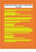 NURS-160 EXAM 4 STUDY GUIDE 100&percnt; SOLVED