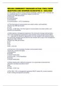 NEVADA COMMUNITY MANAGER ACTUAL FINAL PAPER QUESTIONS AND ANSWERS GUARANTEE A&plus; 2025&sol;2026