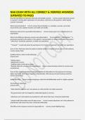 NHA EXAM WITH ALL CORRECT & VERIFIED ANSWERS &lpar;UPDATED TO PASS&rpar;