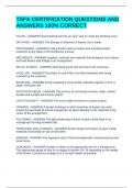 TSFA CERTIFICATION QUESTIONS AND ANSWERS 100&percnt; CORRECT