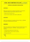  CISI&colon; SECURITIES EXAM QUESTIONS AND ANSWERS 2025