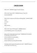  CWCM EXAM QUESTIONS AND ANSWERS 2025