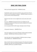 BRAE 349 FINAL EXAM QUESTIONS AND ANSWERS 2025