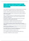 TSFA CERTIFICATION STUDY GUIDE PRACTICE TEST PT2 WITH COMPLETE SOLUTIONS