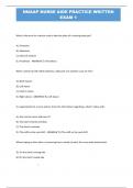 NNAAP NURSE AIDE PRACTICE WRITTEN EXAM 1 ACCURATE LATEST EDITION 2025&sol;2026 REVISED EXAM QUESTIONS WITH CORRECT ANSWERS &lpar;VERIFIED ANSWERS&rpar; HIGHEST SCORE A&plus; GRADE&period;