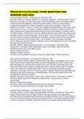 POLESTAR PILATES FINAL PAPER QUESTIONS AND ANSWERS 2025&sol;2026