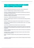 TFSA CERTIFICATION STUDY GUIDE WITH CORRET SOLUTIONS