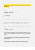 Exam 5&colon; Advanced Concepts in Obesity Prevention and Treatment
