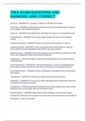 TSFA EXAM QUESTIONS AND ANSWERS 100&percnt; CORRECT