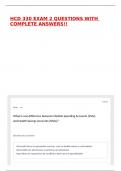 HCD 330 EXAM 2 QUESTIONS WITH COMPLETE ANSWERS&excl;&excl;