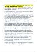TENNESSEE REAL ESTATE EXAMS SCRIPT QUESTIONS AND ANSWERS GUARANTEE A&plus; 2025&sol;2026