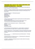 TENNESSEE REAL ESTATE TEST PAPER QUESTIONS AND ANSWERS GUARANTEE A&plus; 2025&sol;2026