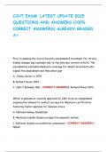 CCHT EXAM  LATEST UPDATE 2025 QUESTIONS AND ANSWERS &lpar;100&percnt; CORRECT ANSWERS&rpar; ALREADY GRADED A&plus;  