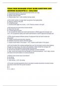 TEXAS FOOD MANAGER STUDY GUIDE QUESTIONS AND ANSWERS GUARANTEE A&plus; 2025&sol;2026