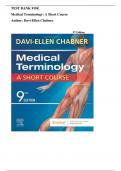 Test Bank for Medical Terminology A Short Course 9th Edition by Davi Ellen Chabner&period; All Chapters 1-5