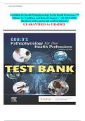 Test Bank for Gould's Pathophysiology for the Health Professions 7th  Edition by VanMeter and Hubert Chapter 1 &ndash; 28 2025-2026&period;  Questions with correct and verified answers&period;       GUARANTEED A&plus; GRADED&period;