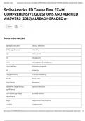 ScribeAmerica ED Course Final EXAM COMPREHENSIVE QUESTIONS AND VERIFIED ANSWERS &lpar;2025&rpar; ALREADY GRADED A&plus;