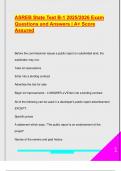 ASREB State Test B-1 2025&sol;2026 &ndash; Licensing&comma; Subdivision&comma; and Broker Regulations Q&A &lpar;Fully Verified&rpar;
