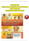 Test Bank for Nursing Health Assessment The Foundation of Clinical Practice&comma; 3rd Edition&comma; Patricia M&period; Dillon