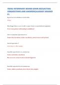 TEXAS VETERINARY BOARD EXAM 2025&vert;ACTUAL 100QUESTIONS AND ANSWERS&vert;ALREADY GRADED A&plus;