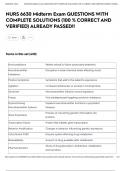 NURS 6630 Midterm Exam QUESTIONS WITH COMPLETE SOLUTIONS &lpar;100 &percnt; CORRECT AND VERIFIED&rpar; ALREADY PASSED&excl;&excl;