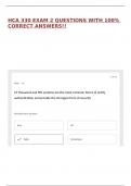 HCA 330 EXAM 2 QUESTIONS WITH 100&percnt; CORRECT ANSWERS&excl;&excl;