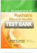 Test bank for foundations of psychiatric mental health nursing 6th edition by halter varcarolis
