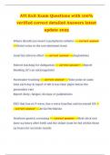 ATI Exit Exam Questions with 100&percnt; verified correct detailed Answers latest update 2025