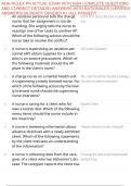 NGN NCLEX PN ACTUAL EXAM WITH NGN COMPLETE QUESTIONS AND CORRECT DETAILED ANSWERS WITH RATIONALES &lpar;VERIFIED ANSWERS&rpar; &vert;ALREADY GRADED A&plus; &sol;ALL PASSED&excl;&excl;