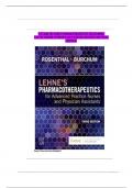 Complete Test Bank for Lehne's Pharmacotherapeutics For Advanced Practice Nurses And Physician Assistants 3rd Edition by Laura D&period; Rosenthal&comma; Jacqueline Rosenjack Burchum&vert;&vert; All Chapters 1-94&vert;&vert; Graded A&plus;