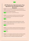 ATI Medication Administration Test  Questions with Detailed Verified  Answers 