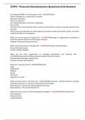 CGFO - Financial Administration Questions And Answers