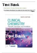 Test Bank Clinical Chemistry&colon; Principles&comma; Techniques&comma; And Correlations Author&colon;Michael L&period; Bishop&comma; Edward P&period; Fody&comma; Carleen Van Siclen & James March Mistler 9th Edition All Chapters  LATEST