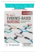 Test Bank for Evidence-Based Nursing&semi; the Research Practice  Connection 5th Edition by Sarah Jo Brown Complete Guide  2025-2026&period; All Chapters questions with correct and verified  answers & Rationales&period;  GUARANTEED A&plus; GRADED&period;