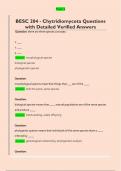 BESC 204 - Chytridiomycota Questions  with Detailed Verified Answers