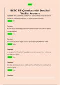 BESC T&sol;F Questions with Detailed  Verified Answers 