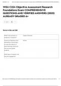WGU C224 Objective Assessment Research Foundations Exam COMPREHENSIVE QUESTIONS AND VERIFIED ANSWERS &lpar;2025&rpar; ALREADY GRADED A&plus;