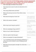 CPO CERTIFICATION EXAM NEWEST &vert;MOST TESTED QUESTIONS&vert; COMPLETE QUESTIONS AND CORRECT DETAILED ANSWERS &lpar;VERIFIED ANSWERS&rpar; &vert;ALREADY GRADED A&plus;