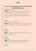 comm 150 final Questions with Detailed  Verified Answers