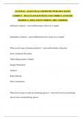 ACS FINAL - ANALYTICAL CHEMISTRY WITH 100&percnt; RATED CORRECT   REAL EXAM QUESTIONS AND CORRECT ANSWERS&vert; GRADED A&plus; &vert;2025 LATEST VERSION &vert; 100&percnt; VERIFIED